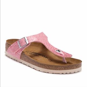 Birkenstock gizeh snake embossed thong sandal